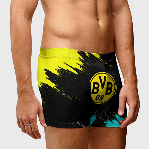 Мужские трусы Borussia краски штрихи / 3D-принт – фото 3