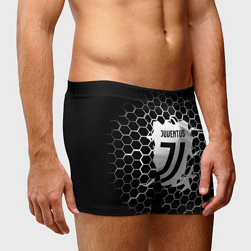 Мужские трусы Juventus соты текстура краски / 3D-принт – фото 3