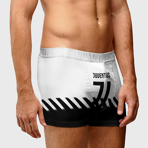 Мужские трусы Ювентус полосы геометрия линии / 3D-принт – фото 3