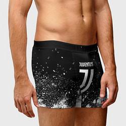 Трусы-боксеры мужские Ювентус всплеск белых красок, цвет: 3D-принт — фото 2