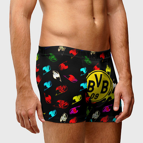 Мужские трусы Borussia хвост феи неон / 3D-принт – фото 3