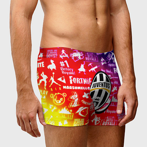 Мужские трусы Фортнайт ювентус градиент / 3D-принт – фото 3