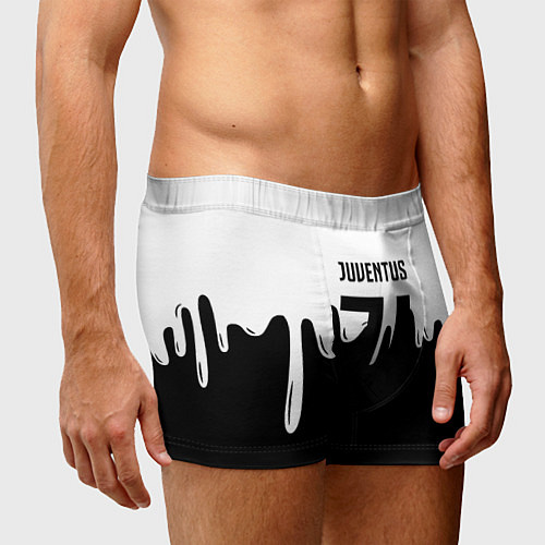 Мужские трусы Ювентус жидкие краски / 3D-принт – фото 3