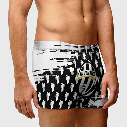 Мужские трусы Ювентус паттерн люди краски / 3D-принт – фото 3