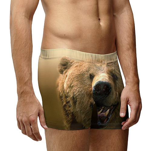 Мужские трусы Взгляд медведя / 3D-принт – фото 3