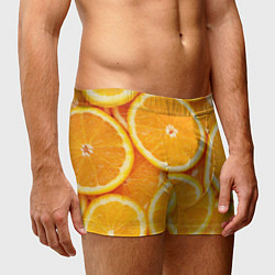 Трусы-боксеры мужские Апельсинчик, цвет: 3D-принт — фото 2