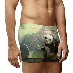 Трусы-боксеры мужские Кунг фу панда, цвет: 3D-принт — фото 2