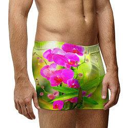 Трусы-боксеры мужские Цветы, цвет: 3D-принт — фото 2