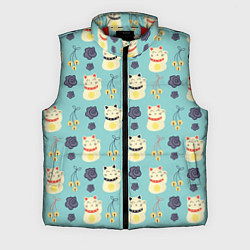 Мужской жилет Кошки счастья, цвет: 3D-красный