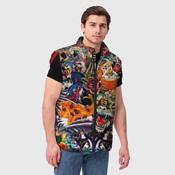 Мужской жилет Dsquared tatoo, цвет: 3D-красный — фото 2