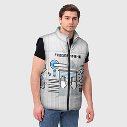 Мужской жилет Программирование 2, цвет: 3D-черный — фото 2