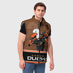 Мужской жилет Anaheim Ducks, цвет: 3D-светло-серый — фото 2