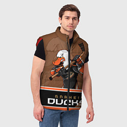 Мужской жилет Anaheim Ducks, цвет: 3D-красный — фото 2