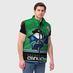 Мужской жилет Vancouver Canucks, цвет: 3D-красный — фото 2