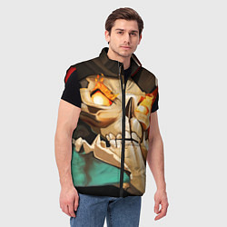 Мужской жилет Skeleton King, цвет: 3D-красный — фото 2