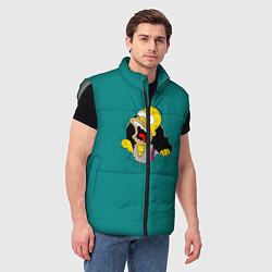 Мужской жилет Alien-Homer, цвет: 3D-светло-серый — фото 2