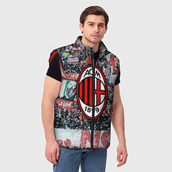 Мужской жилет Milan FC, цвет: 3D-красный — фото 2