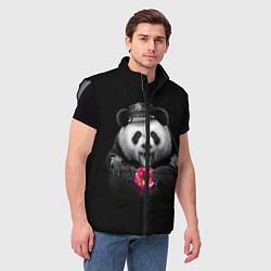 Мужской жилет Donut Panda, цвет: 3D-светло-серый — фото 2