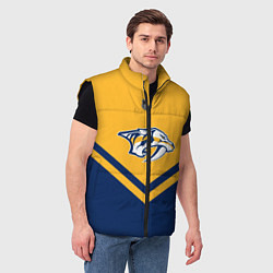 Мужской жилет NHL: Nashville Predators, цвет: 3D-черный — фото 2