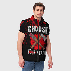Мужской жилет Choose Your Weapon, цвет: 3D-красный — фото 2