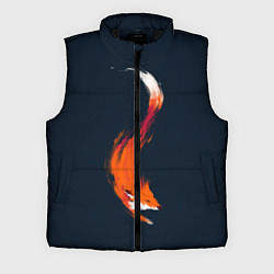 Мужской жилет Хитрая лисичка, цвет: 3D-черный