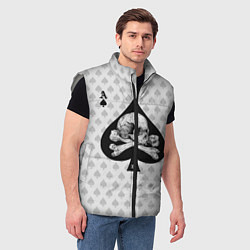 Мужской жилет Смертельный туз, цвет: 3D-светло-серый — фото 2
