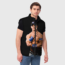 Мужской жилет Джон Сина борец, цвет: 3D-черный — фото 2