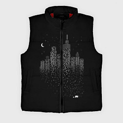 Мужской жилет Ночной город, цвет: 3D-красный