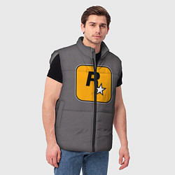Мужской жилет GTA VI: Rockstar Games, цвет: 3D-светло-серый — фото 2