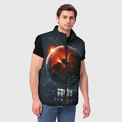 Мужской жилет ГРОТ: Земляне, цвет: 3D-черный — фото 2