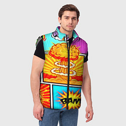 Мужской жилет Pop Art, цвет: 3D-светло-серый — фото 2