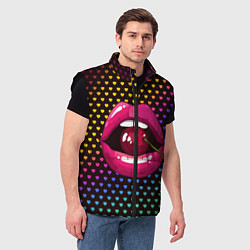 Мужской жилет Pop art, цвет: 3D-черный — фото 2