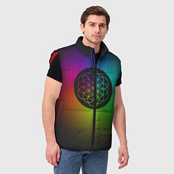 Мужской жилет Coldplay Colour, цвет: 3D-красный — фото 2