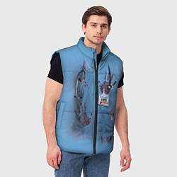 Мужской жилет Костюм врача кровь, цвет: 3D-черный — фото 2