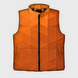 Мужской жилет Orange abstraction, цвет: 3D-черный