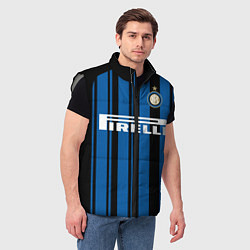 Мужской жилет Inter FC: Home 17/18, цвет: 3D-светло-серый — фото 2