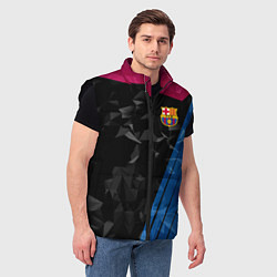 Мужской жилет FC Barcelona: Abstract, цвет: 3D-черный — фото 2