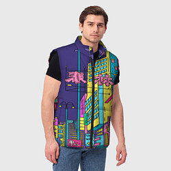 Мужской жилет Токио сити, цвет: 3D-черный — фото 2
