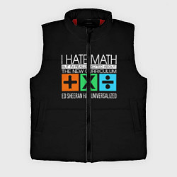 Мужской жилет Ed Sheeran: I hate math, цвет: 3D-красный