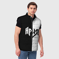 Мужской жилет Ария Ч/Б, цвет: 3D-черный — фото 2