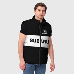 Мужской жилет Subaru: Black Sport, цвет: 3D-черный — фото 2