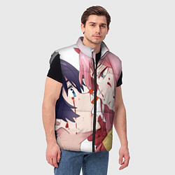 Мужской жилет Darling in the FranXX, цвет: 3D-светло-серый — фото 2