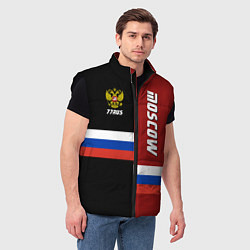Мужской жилет Moscow, Russia, цвет: 3D-черный — фото 2