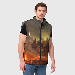 Мужской жилет Linage II: Fire Dragon, цвет: 3D-светло-серый — фото 2