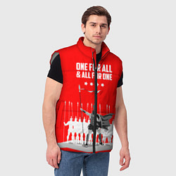 Мужской жилет One for all & all for one, цвет: 3D-светло-серый — фото 2