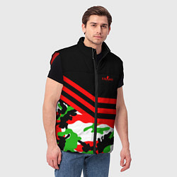 Мужской жилет CS:GO Red Camo, цвет: 3D-красный — фото 2