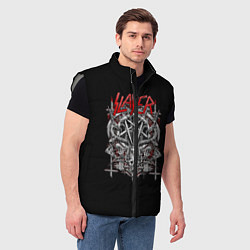 Мужской жилет Slayer: Hell Goat, цвет: 3D-светло-серый — фото 2