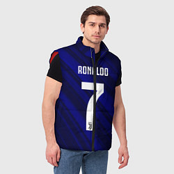 Мужской жилет Ronaldo 7: Blue Sport, цвет: 3D-красный — фото 2