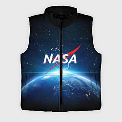 Мужской жилет NASA: Sunrise Earth, цвет: 3D-черный