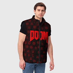 Мужской жилет DOOM: Hellish signs, цвет: 3D-черный — фото 2